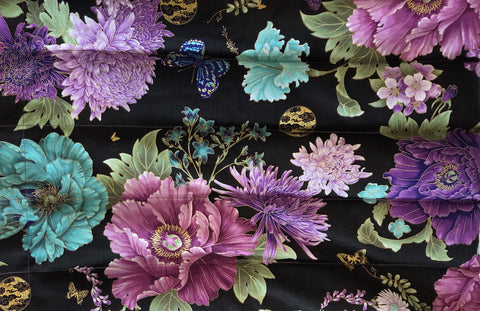 Purple Flowers with Buttercups